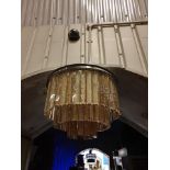 Odeon Acrylic 3 Tier Fringe Pendant A Classic Design Using Ancient Materials. The Odeon Acrylic