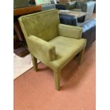 Cravt Oriignal Dining Armchair Stockholm Hairy Green Cow Hide Dn244 Hairy Green