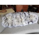 Ivory White & Mottle Natural 100% XXL Sheepskin Pelt / Rug These Sheepskins Are Individual And