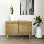 Oak 2 Drawers Combi Chest Oak Two Door Two Drawer Console Bringing Iconic, High-End Modern Design