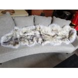 Ivory White & Mottle Natural 100% XXXL Sheepskin Pelt / Rug These Sheepskins Are Individual And