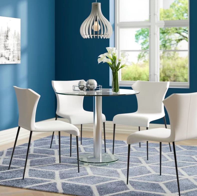 Glass Dining Table Glass Top Dining Table Round Shaped Table Is Ideal For Maximising Dining Space