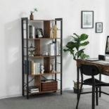 Industrial Retro Bookcase With Its Attractive Industrial Style And Functional Design, The Westhought