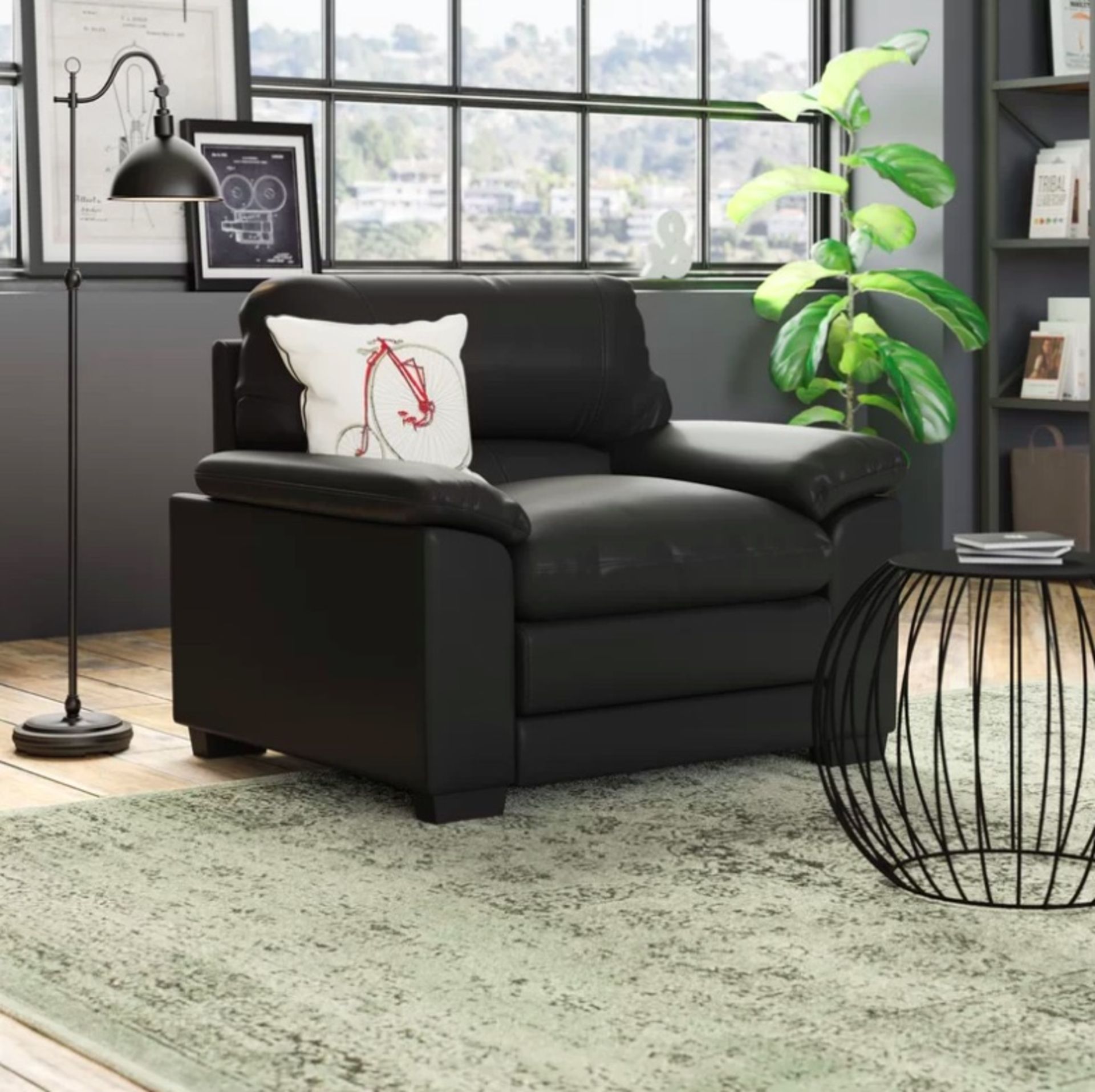 Elegant Armchair Contemporary Construction Meets Vintage-Inspired Elegance With This Great Black