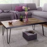 Loft Coffee Table A Stunning Solid Wood Coffee Table Streamlined Loft-Style Design With Clean