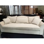 Concerto 3 Seater Upholstered Sofa Scrubbed Lime Stone A Serpentine Back Sofa With Back Loose