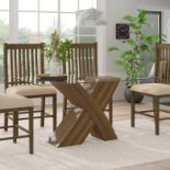 Rectangular Dining Table Rectangular 5 Seater Dining Table Boasts Clean-Line Inspired By Nature