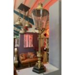 Eichholtz Place De La Concorde An Artisan Table Lamp Crafted From Brass, Stone And Mirror Glass