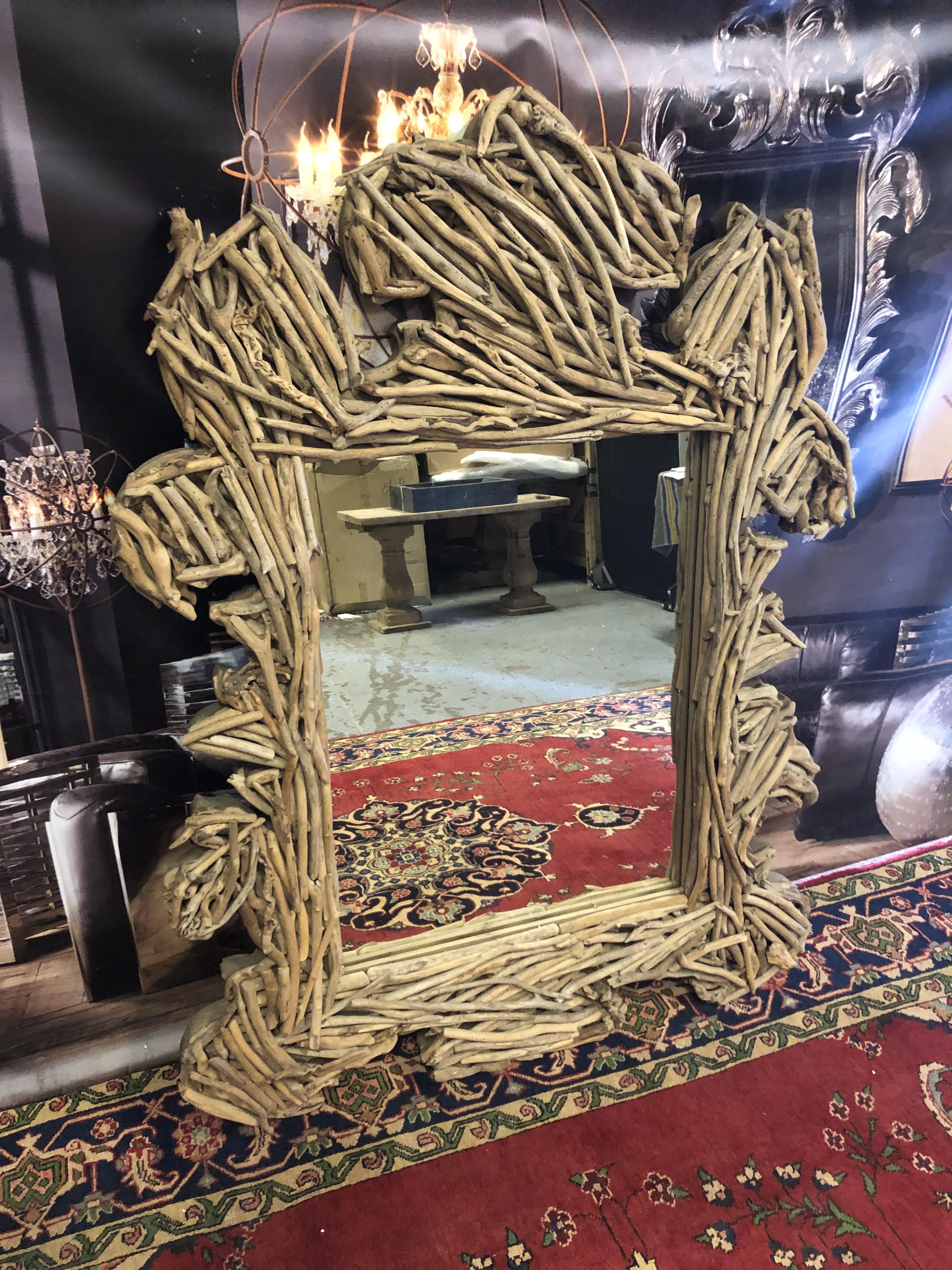 Driftwood Mirror An Exquisite Design From Bleu Nature Combining Classic Shape With The Natural