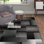 Tonal Black Area Rug Tonal Greys And Black Geometric Pattern Area Rug Versatile Durable And Stain