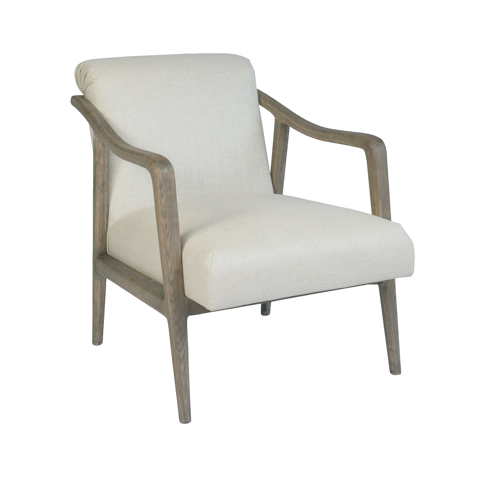 A Pair Of Alton Natural Ecru Linen Chairs The Alton Chair Is A Classic And Sophisticated Weathered - Bild 5 aus 5