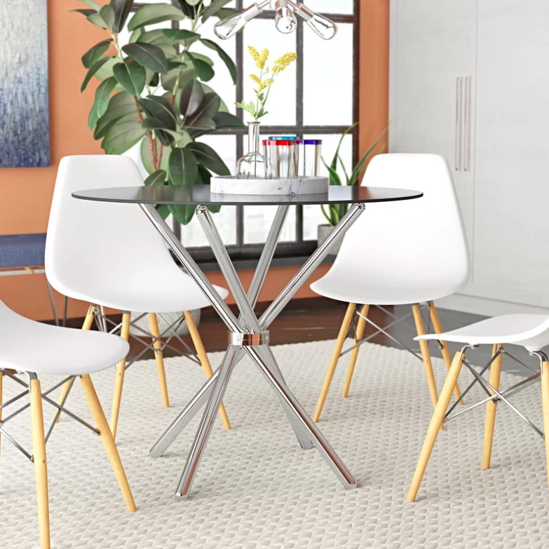 Contemporary Dining Table A Contemporary Round Table That's Perfect For Casual Simplicity In The