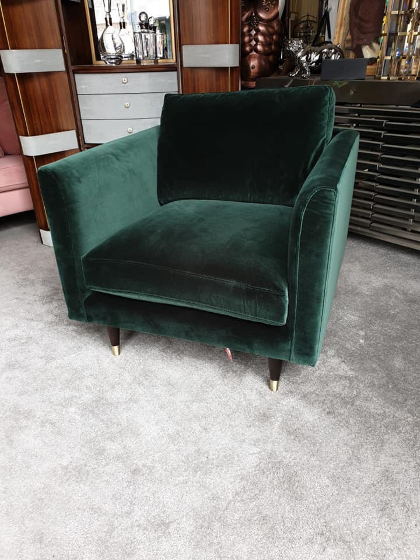 Henry Velvet Armchair Emerald Green Henry By Christiane Lemieux Is A Contemporary Sofa And