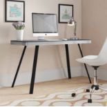 Aluminium Desk This Unusual Desk Draws Everyone's Attention. With Its Metal Frame And Polished