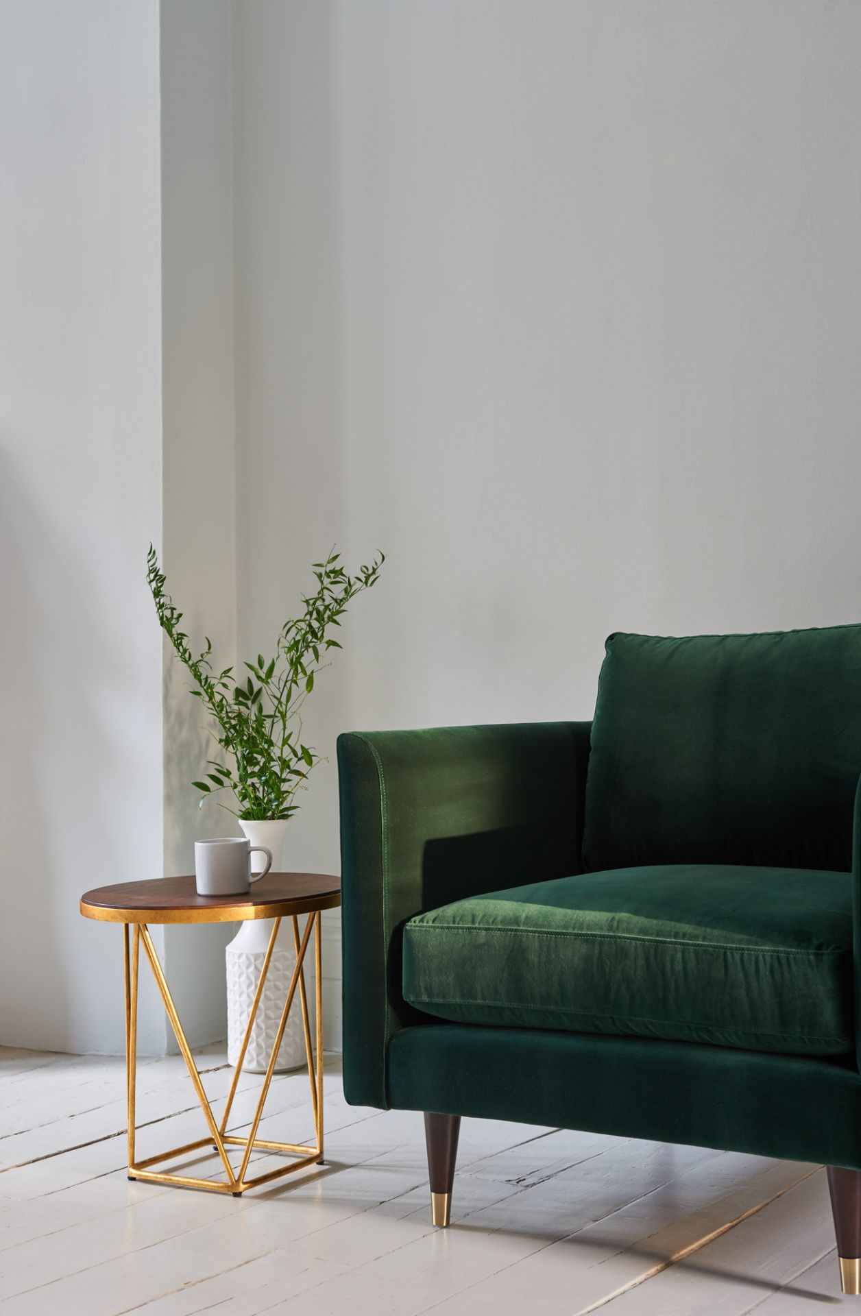 Henry Velvet Armchair Emerald Green Henry By Christiane Lemieux Is A Contemporary Sofa And - Image 3 of 3