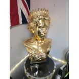 Queen Elizabeth Ii Gold Resin Bust A Substantial Limited Edition Piece That Looks Amazing 26 x 49