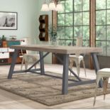 Urban Dining Table An Industrial Inspired Piece Fusing Together Organic Timbers With Brushed Metal