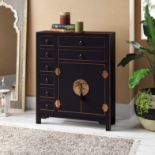 French 8 Drawer Combi Chest Showcasing French Sophistication Combining Gallic Charm With A