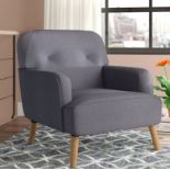 Grey Modern Armchair A Luxurious Comfortable Armchair. Perfect Addition To Your Living Room. 97cm