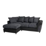 Manhattan Upholstered Sofa Charcoal Large LH Corner Upholstered sofa is perfect for sinking into.