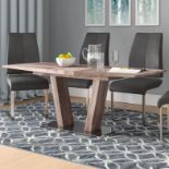 Dining Table Big Style Meets Of-The-Moment Trends With This Dining Table Pairing Subtle Modern