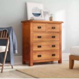 Oak 5 Drawer Chest of Drawers Oak Five Drawer Chest Bring A Warmth Into Your Room With Its Beautiful