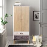 Nordic 2 Door Wardrobe A Two Door Two Drawer Modern Design Wardrobe Embracing The Cool Simplicity