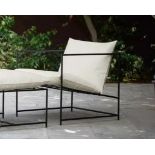 Kennington Garden Chair, Matt Black & Cushion by Swoon Editions (brand new boxed) (brand new