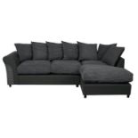 Manhattan Upholstered Sofa Charcoal Large RH Corner Upholstered sofa is perfect for sinking into.