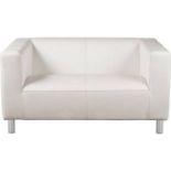 White Modern Sofa The simple style and modern shape of this sofa offers a fuss-free way to furnish a