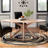 Silhouette Dining Table Featuring An Eye-Catching Silhouette And An Oak Finish This Dining Table