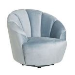 Boudoir Chair Light Blue  it's a gorgeous little statement chair, and it swivels too! It works