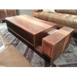 Avett Coffee Table Hand-Crafted From Exotic Demolition Hardwoods The Avett Coffee Table Balances