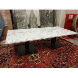 White Marble Coffee Table 1400 X 700 X 400mm