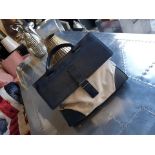 Mark Guisti Milano Briefcase Navy & Neutral Stone The Milano Leather Briefcase Is A Practical And