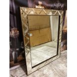 Bevelled Glass Wall Mirror 123 X 148cm