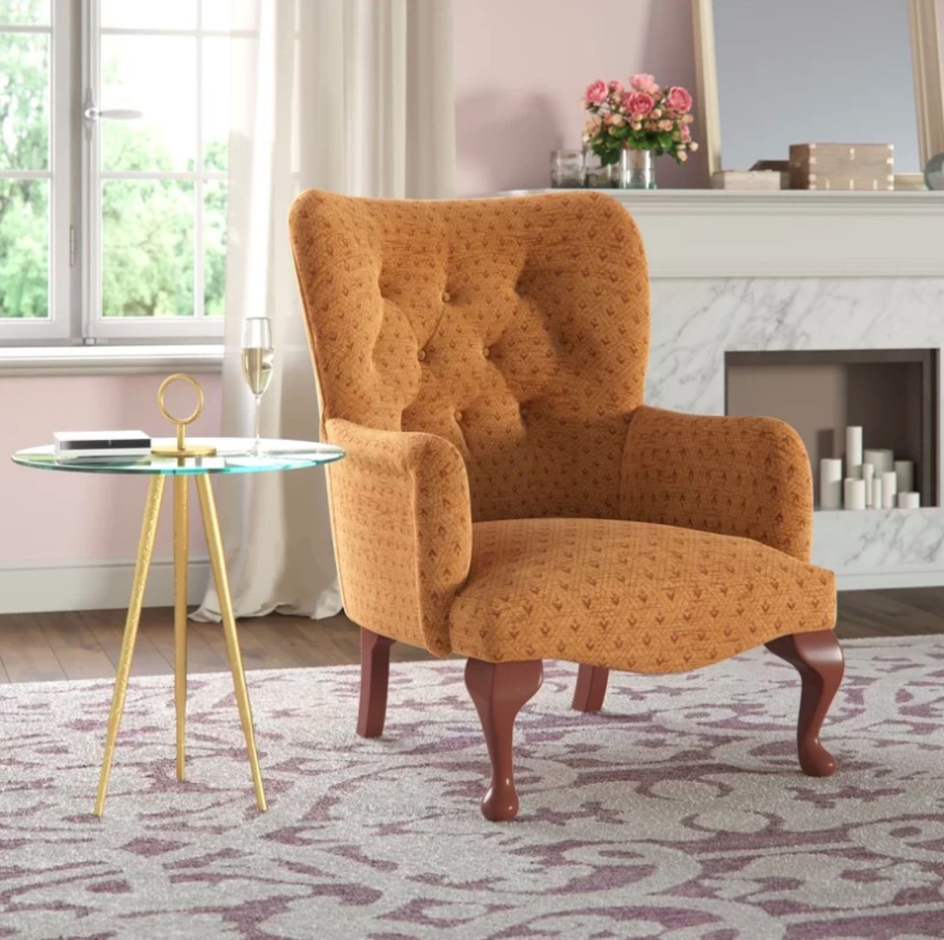 Paris Armchair Channel elegant French style with this tufted armchair, perfect showcased alone or