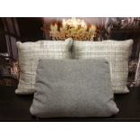 Various Cushions As Found X 3 Grey