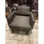 Upholstered Low Back Armchair 73 X 59 X 74cm