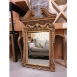 Timothy Oulton salvage wood carved mirror 1250mm x 800mm