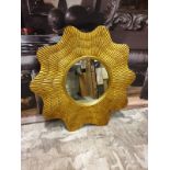 Gilded Wall Accent Mirror 90cm