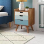 A pair of 3 drawer bedside tables these 3 Drawer Bedside Table makes a perfect stand for nibbles,