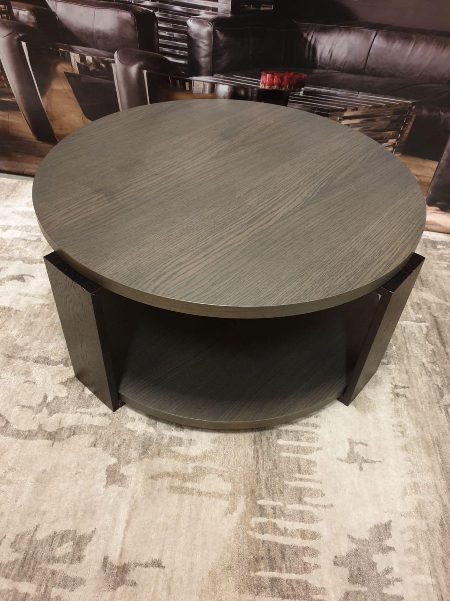 Round Wooden Coffee Table 94 X 44