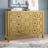 Metallic 6 Drawer Chest Six Drawer Gold High-Shine Metallics Chest Roll Out The Red Carpet And