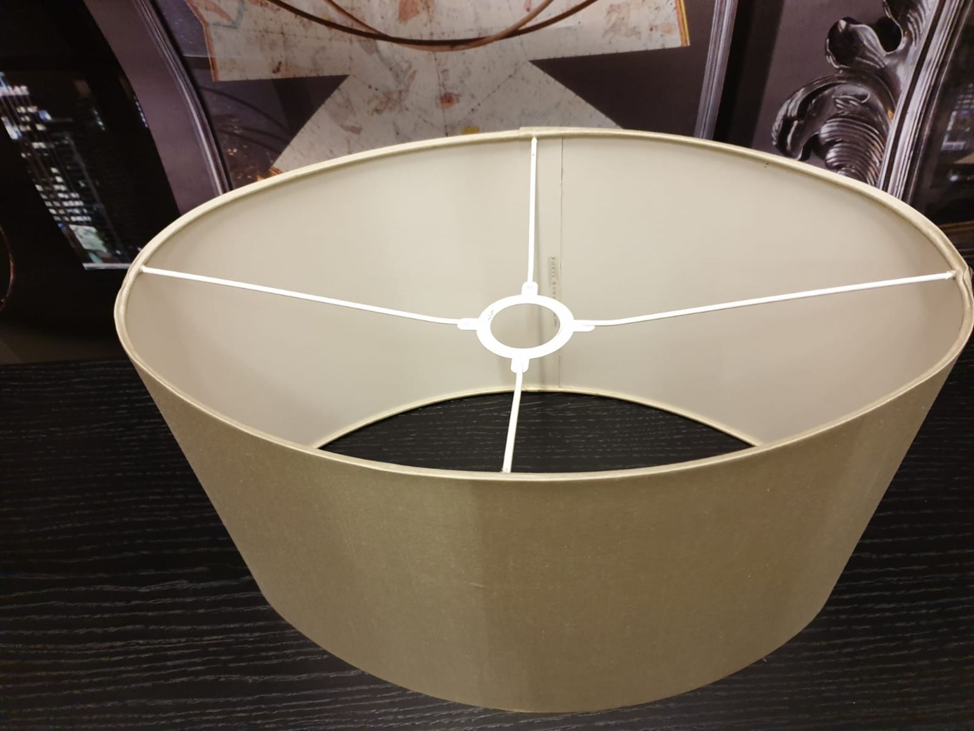 2 X Beige Lampshades 46 X 29 X 26cm - Image 2 of 2