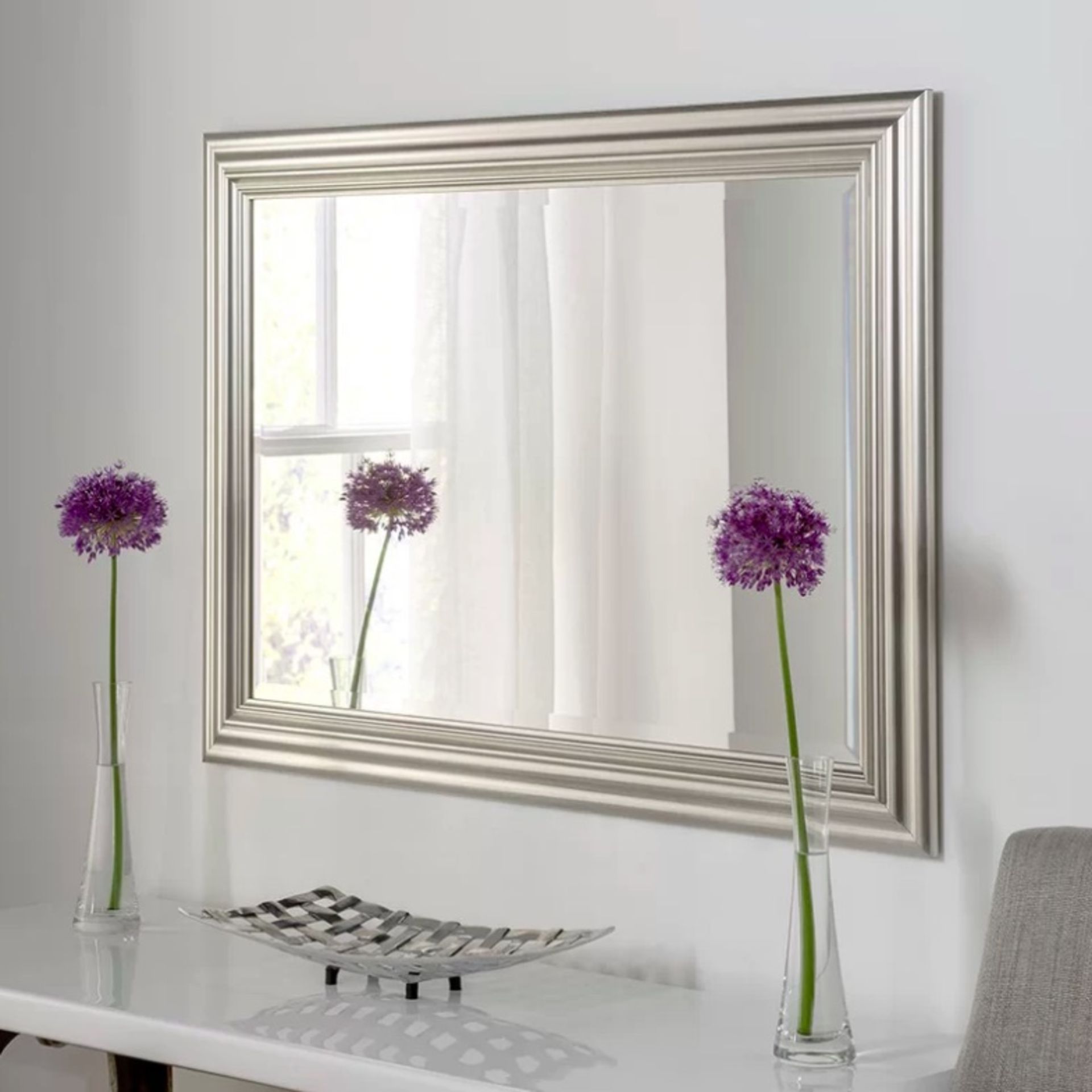 Contemporary Accent Mirror A subtle contemporary mirror with a 4mm silver float mirror to add a