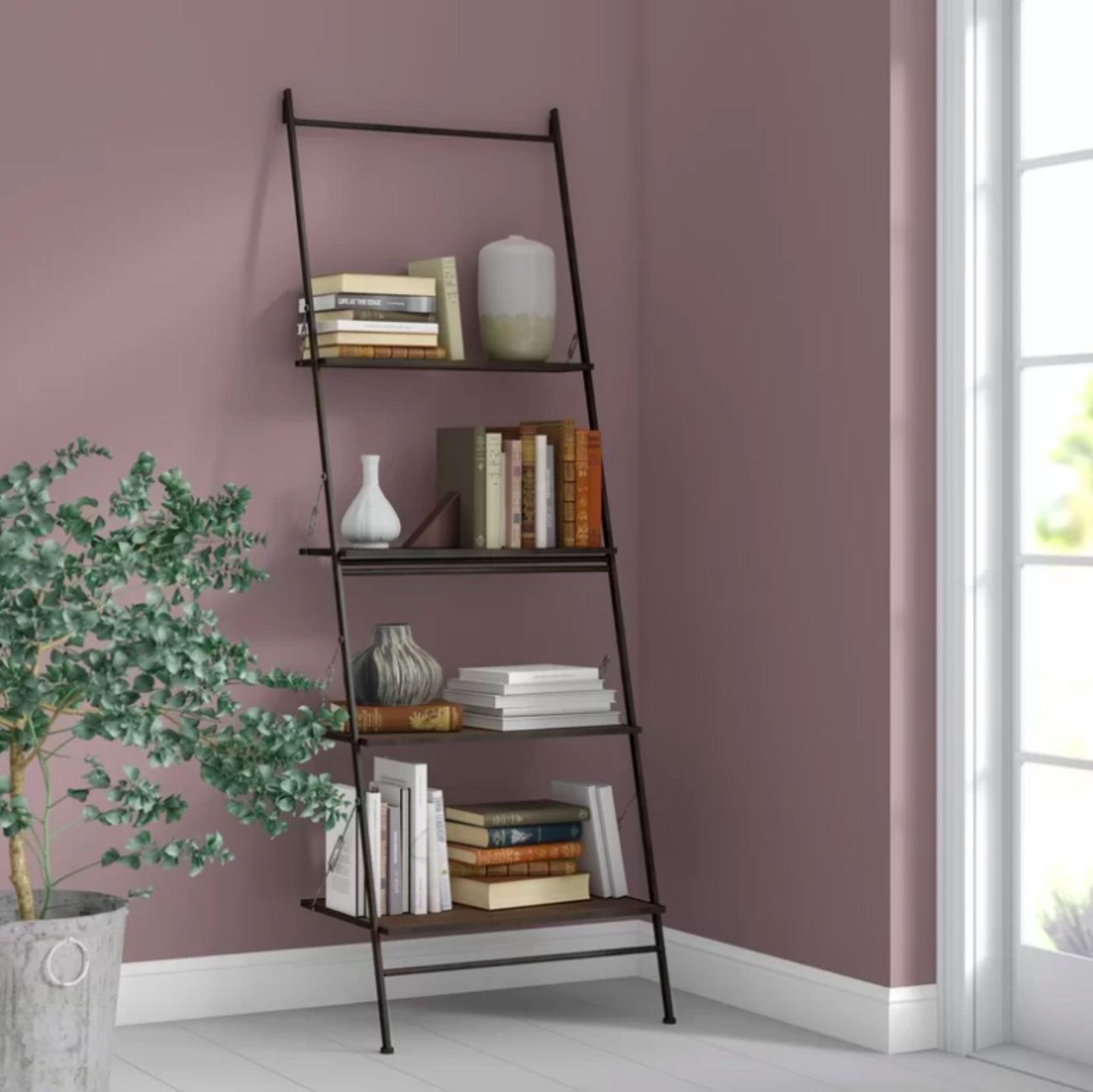 Ladder Bookcase This Great Bookcase Ladder Shelves Provides The Home To Display Books And Decorative