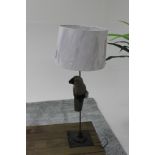 Wooden Parrot Table Lamp Perched On Her Stand Polly The Parrot Offers A Quirky Lighting Solution For