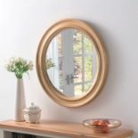Gold Accent Mirror Gold metal framed round accent mirror simple yet majestic 64cm H x 64cm W x 3cm