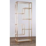 Tiered Bookcase Metal And Glass 8 Tier Shelf Bookcase Display Features A Classic Colour Palette To